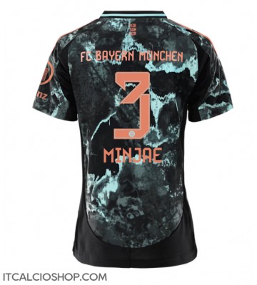 Bayern Munich Kim Min-jae #3 Seconda Maglia Femmina 2024-25 Manica Corta